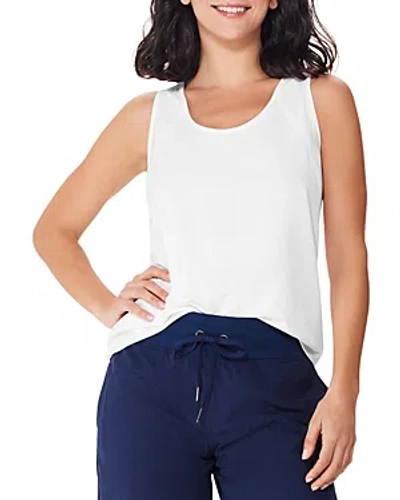 Nic + Zoe Nic+zoe Tech Stretch Seamed Tank Top In Paper White