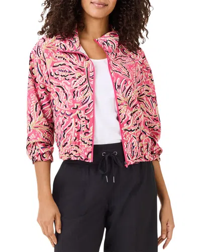 NIC + ZOE NIC+ZOE TECH STRETCH SHADOW FLORAL JACKET