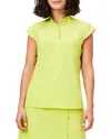 Nic + Zoe Nic+zoe Tech Stretch Snap Neck Tank In Tennis Ball