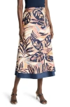 Nic + Zoe Nic+zoe Terracotta Garden Cotton Midi Skirt