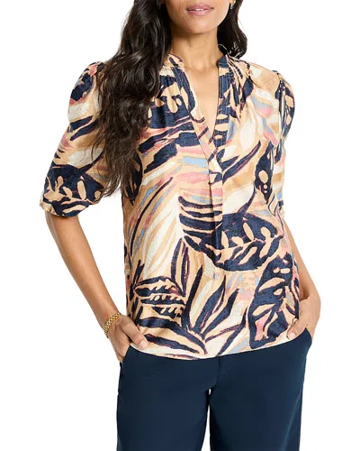 NIC + ZOE NIC+ZOE TERRACOTTA GARDEN PEASANT TOP