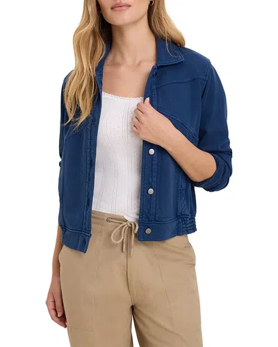 Nic + Zoe Nic+zoe Terry Bubble Jacket In Blue