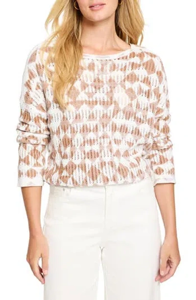 NIC + ZOE NIC+ZOE TEXTURE DIAMOND SWEATER