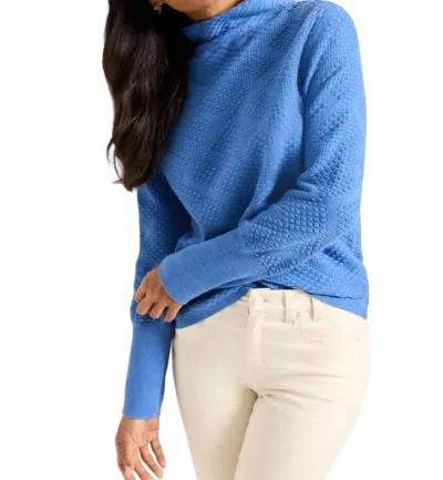Nic + Zoe Textured Diamonds Sweater In Mineral In Multi