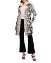 Nic + Zoe Nic+zoe Textured Double Knit Diamond Coat In Neutral