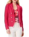 Nic + Zoe Textured Femme Knit Jacket In Bright Rose In Bright Rose