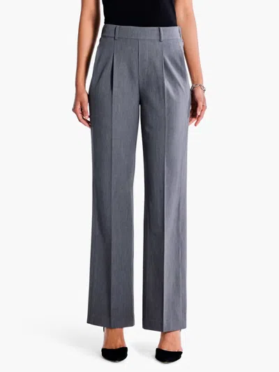 Nic + Zoe The Avenue Wide Leg Pant In Charcoal In Pink