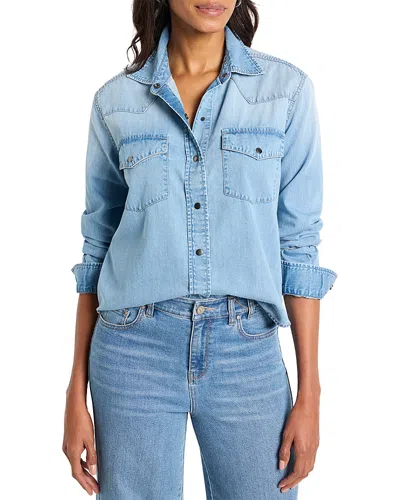 Nic + Zoe Nic+zoe The Western Denim Shirt In Mid Wash