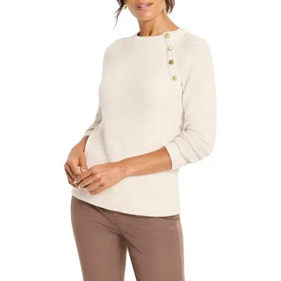 NIC + ZOE NIC+ZOE THERMAL KNIT BUTTON TOP