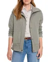 Nic + Zoe Nic+zoe Throw On Quilted Jacket In Gray