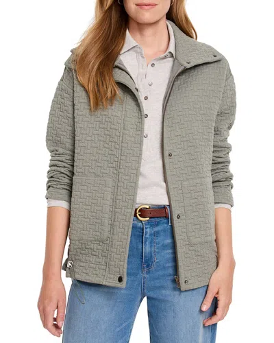 Nic + Zoe Nic+zoe Throw On Quilted Jacket In Gray