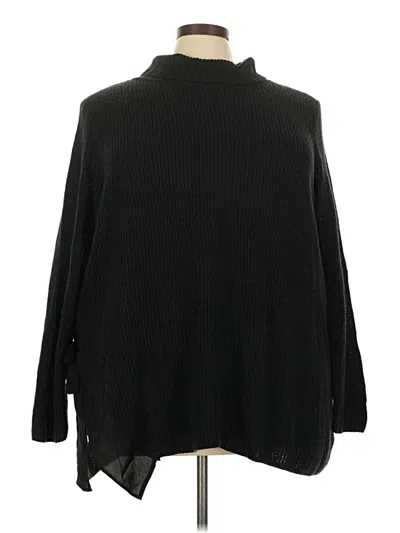 Pre-owned Nic + Zoe Turtleneck Sweater In Black