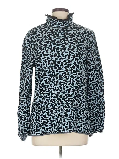 Pre-owned Nic + Zoe Turtleneck Sweater In Blue