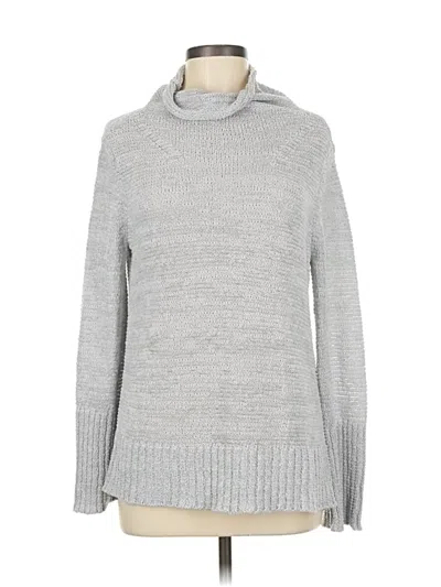 Pre-owned Nic + Zoe Turtleneck Sweater In Gray