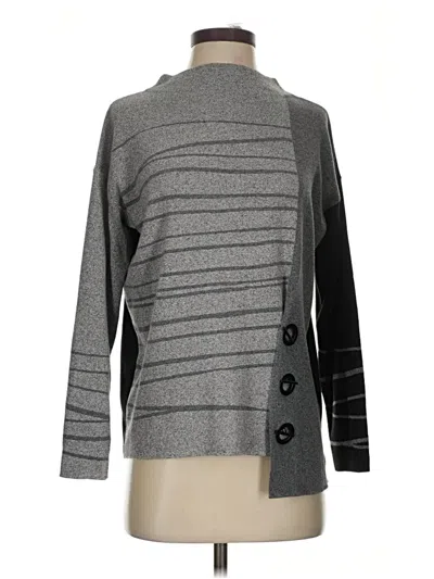 Pre-owned Nic + Zoe Turtleneck Sweater In Gray