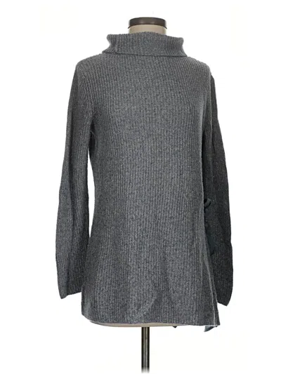 Pre-owned Nic + Zoe Turtleneck Sweater In Gray