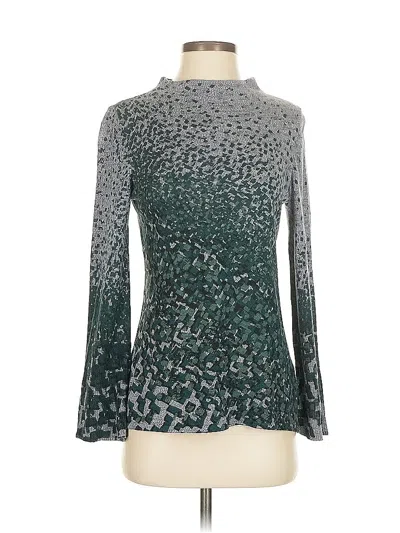 Pre-owned Nic + Zoe Turtleneck Sweater In Green