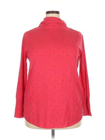 Nic + Zoe Turtleneck Sweater In Pink