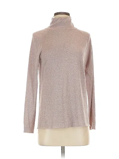 Pre-owned Nic + Zoe Turtleneck Sweater In Silver