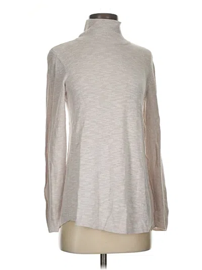 Pre-owned Nic + Zoe Turtleneck Sweater In Silver