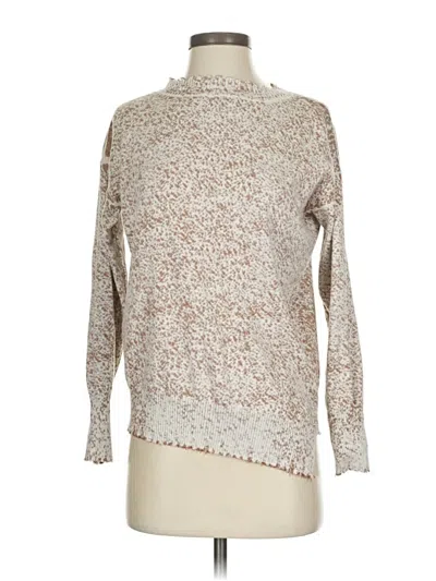 Pre-owned Nic + Zoe Turtleneck Sweater In White