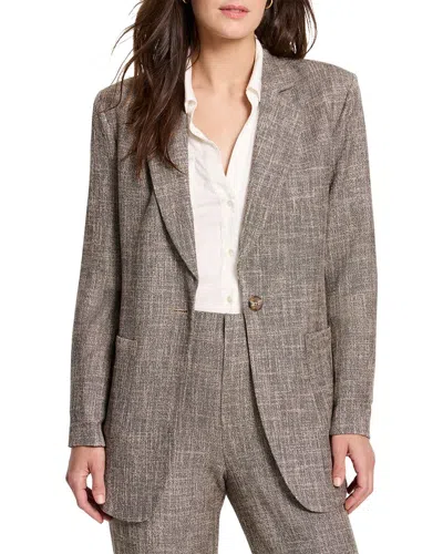 Nic + Zoe Nic+zoe Tweed City Blazer In Brown