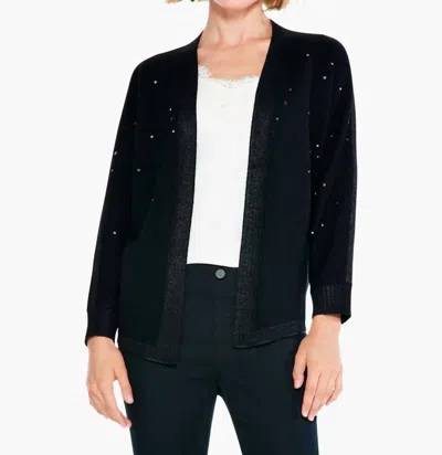 Nic + Zoe Twinkle Cardigan In Black