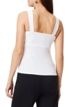 Nic + Zoe Twist Front Jersey Tank In Classic Cream