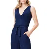 Nic + Zoe Polished Jersey Twist Tank Top In Dark Indigo In Dark Indigo