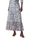 Nic + Zoe Nic+zoe Up Beat Ikat Crinkled Maxi Skirt