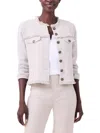 Nic + Zoe Fringe Knit Jacket In Multi