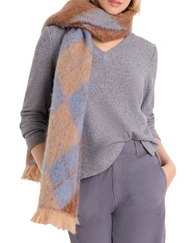 Nic + Zoe Nic+zoe V Neck Soft Waffle Thermal Top In Gray
