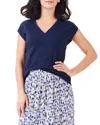 Nic + Zoe Nic+zoe V-neck Tank In Blue