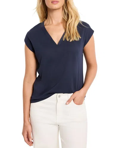 Nic + Zoe Nic+zoe V-neck Tank In Blue