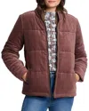 Nic + Zoe Velvet Puffer Jacket In Chai In Brown