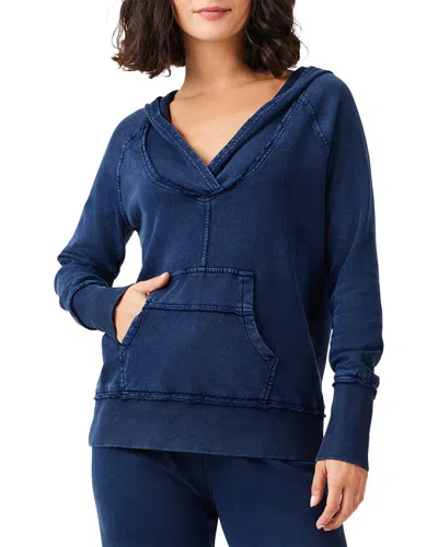 Nic + Zoe Nic+zoe Vintage French Terry Hoodie In Blue
