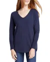 Nic + Zoe Vital Balloon Sleeve Recycled Cotton Blend Sweater