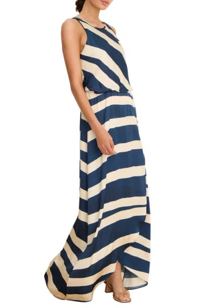 Nic + Zoe Nic+zoe Vivian New Horizons Maxi Dress In Blue