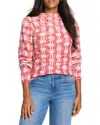Nic + Zoe Nic+zoe Waffle Stitch Stamp Sweater
