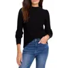 Nic + Zoe Nic+zoe Waffle Stitch Sweater In Black Onyx