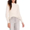 Nic + Zoe Nic+zoe Waffle Stitch Sweater In Cream