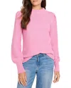 Nic + Zoe Nic+zoe Waffle Stitch Crewneck Sweater In Orchid Petal