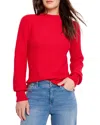 Nic + Zoe Nic+zoe Sequin Stitch Sweater In Red