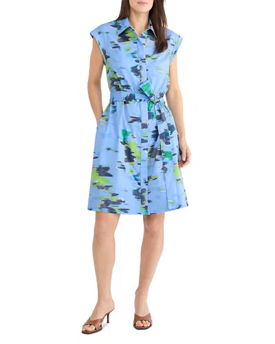 Nic + Zoe Nic+zoe Water Lillies Camille Dress In Blue