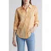 Nic + Zoe Nic+zoe Watercolor Stripe Cotton Button-up Shirt In Multi