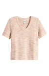 Nic + Zoe Nic+zoe Textured Wave Sweater In Pink