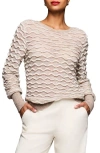 Nic + Zoe Nic+zoe Wave Wool & Alpaca Blend Sweater In White