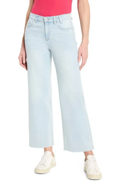 Nic + Zoe Nic+zoe Weekend Raw Hem Ankle Wide Leg Jeans