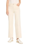 Nic + Zoe Nic+zoe Weekend Raw Hem Mid Rise Ankle Wide Leg Jeans In Canvas