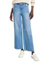 Nic + Zoe Nic+zoe Weekend Raw Hem Ankle Wide Leg Jeans In Blue